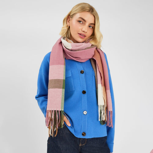 Check Print Blanket Scarf