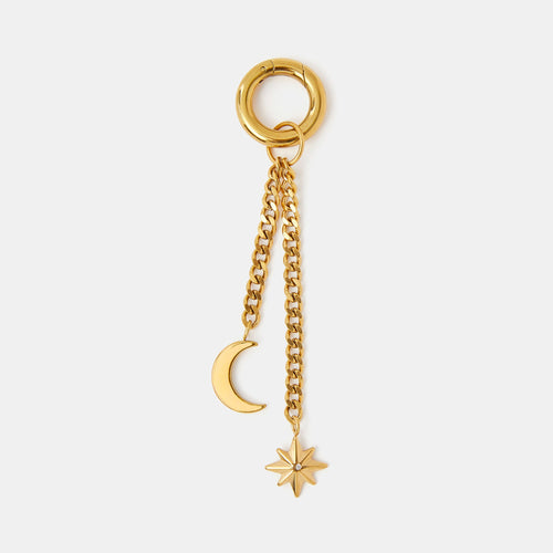 Stainless Steel Celestial Keyring