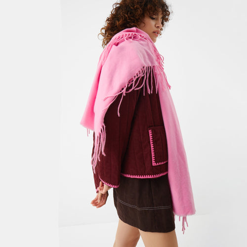 Plain Fringe Blanket Scarf