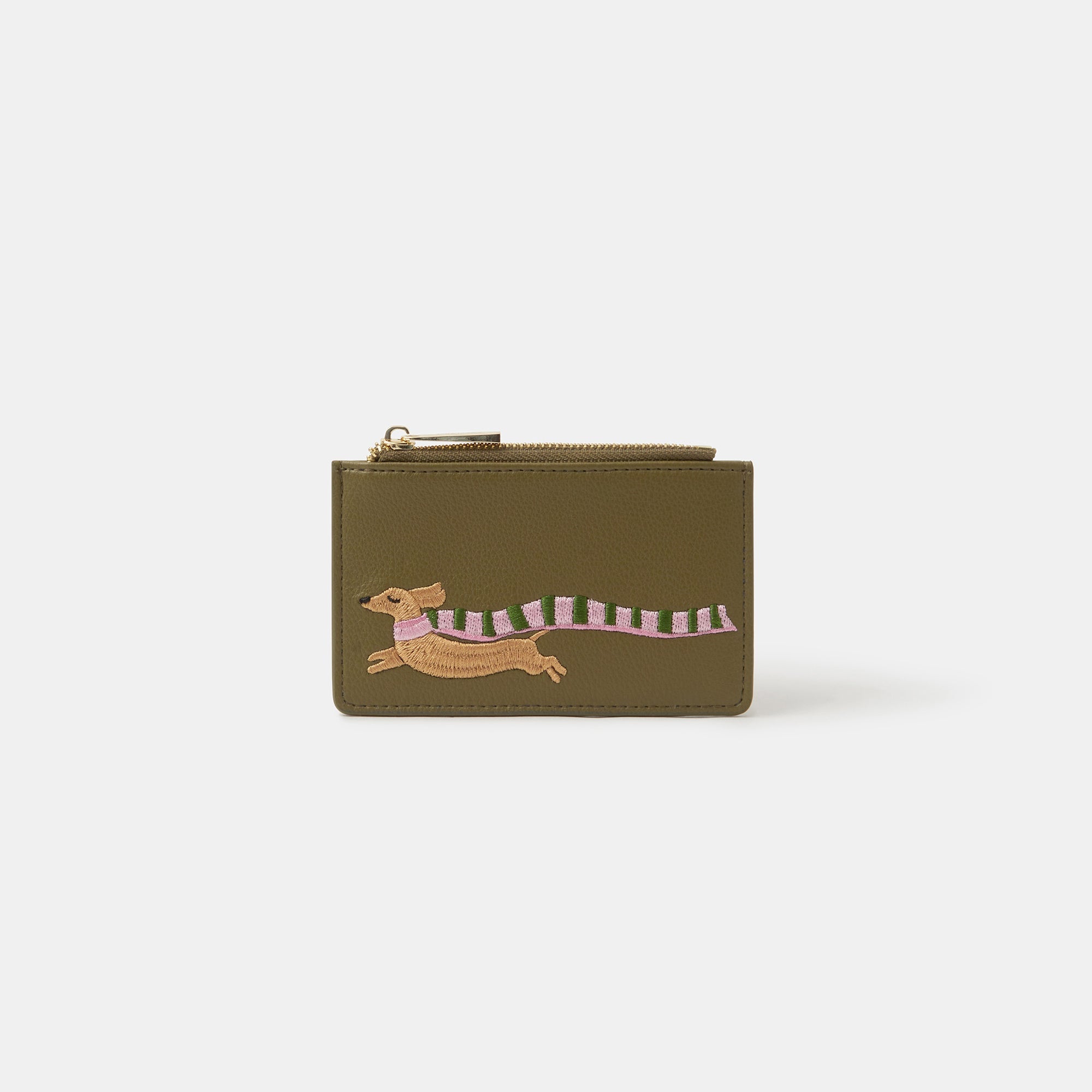 Accessorize London Women's Sausage Dog Faux Leather Card Holder