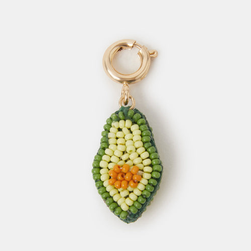 Avocado Beaded Charm