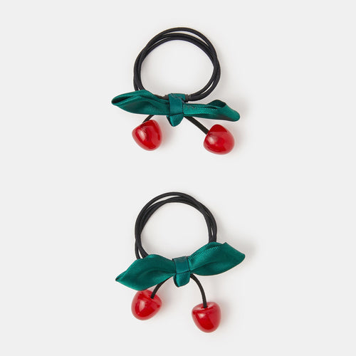 Set Of 2 Cherry Hair Ponies