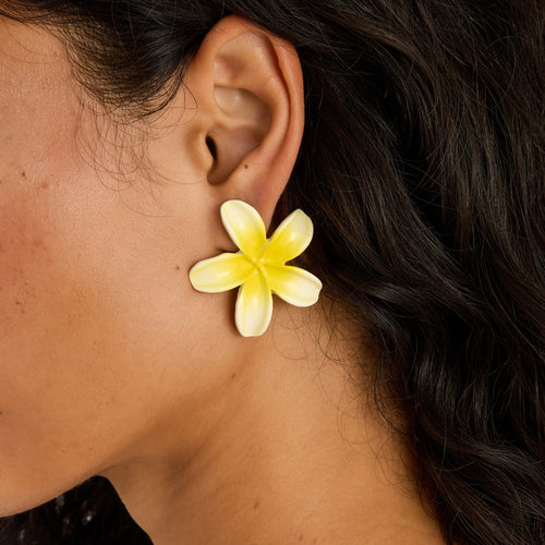 Tropical Flower Stud Earrings