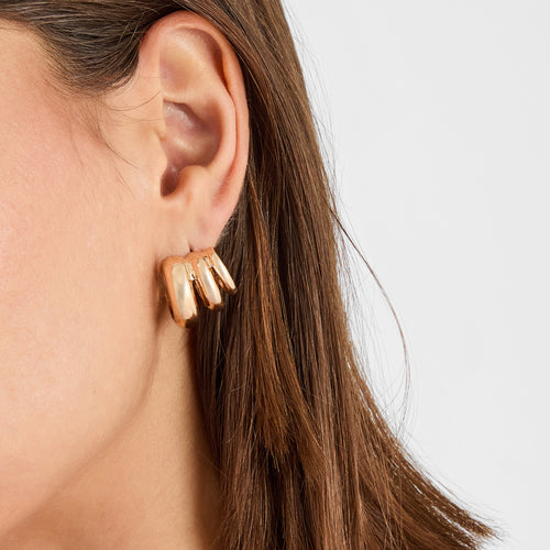 Layered Hoop Ear Cuffs