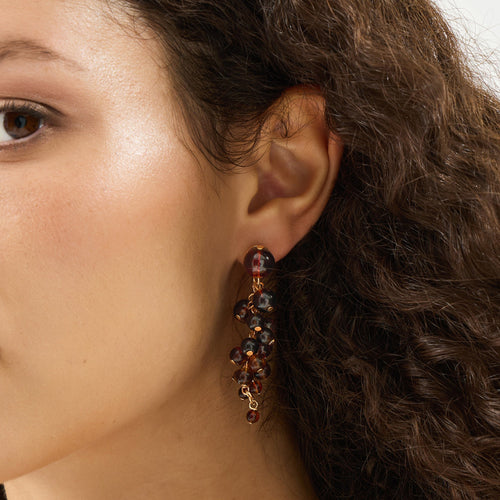 Mini Cascade Bead Drop Earrings