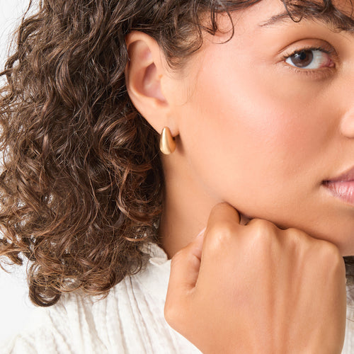 Accessorize London Women's 3-Pack Chunky Teardrop Earrings