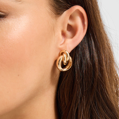 Statement Knot Stud Earrings