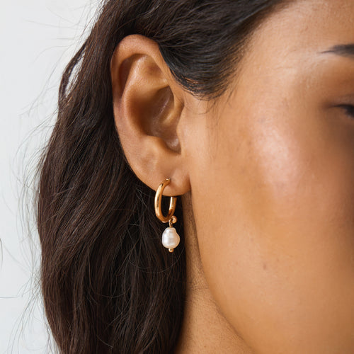 Accessorize London Women's 6-Pack Pearl Stud & Hoop Earrings