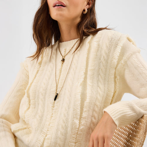 Layered Key Charm Necklace