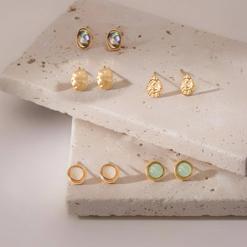 5-Pack Mixed Stone Studs