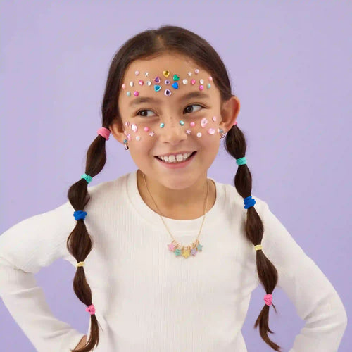 Girls Gem Face Stickers