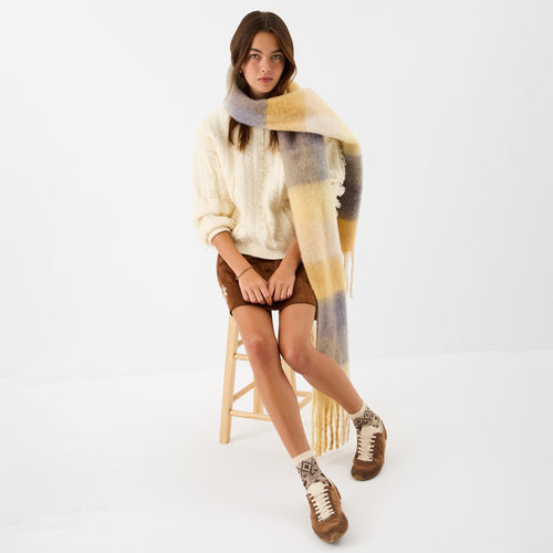 Super Soft Check Print Scarf