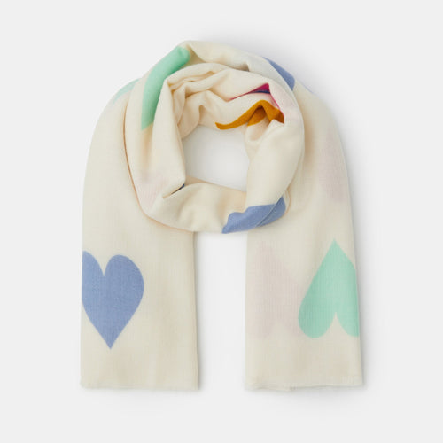 Heart Print Blanket Scarf
