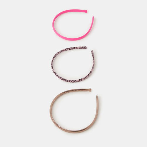 Pack of 3 Girls Leopard Print Headbands