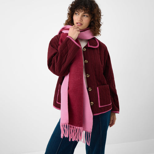 Two Tone Blanket Scarf