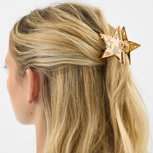 Metal Star Hair Claw Clip