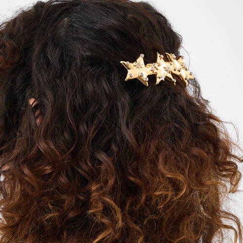 Triple Twinkle Barrette Hair Clip