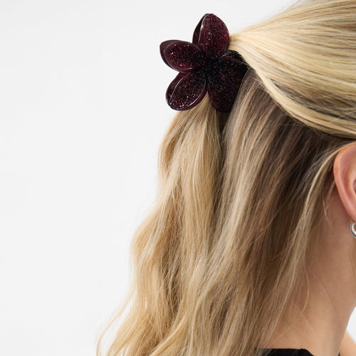 Sparkle Tropical Flower Hair Claw Clip