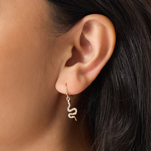 Snake Drop Earrings