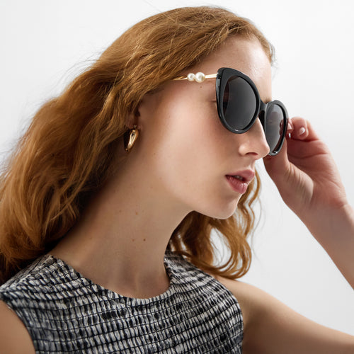 Pearl Cat Eye Sunglasses
