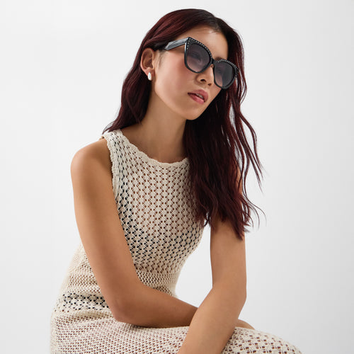 Studded Cat Eye Sunglasses