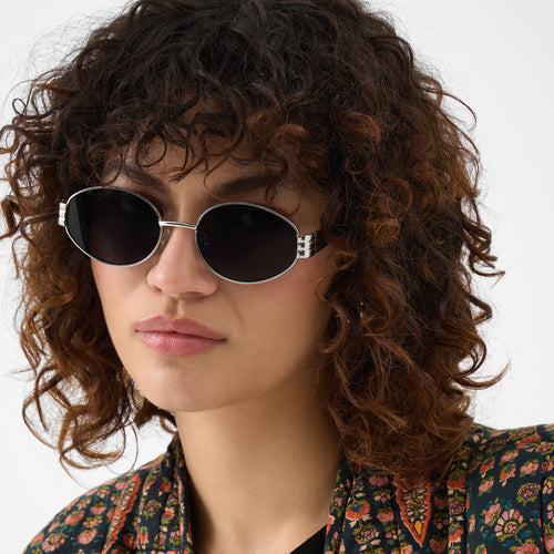 Oval Metal Sunglasses