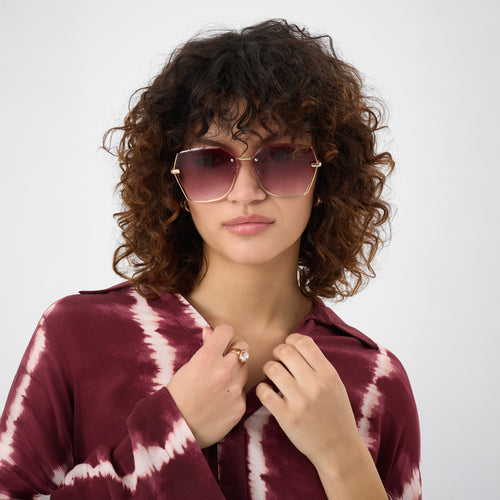 Geometric Metal Sunglasses