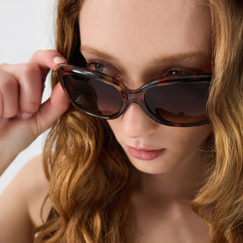 Rectangle Tort Wrap Sunglasses