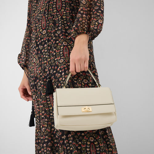Twist Lock Chain Strap Handbag