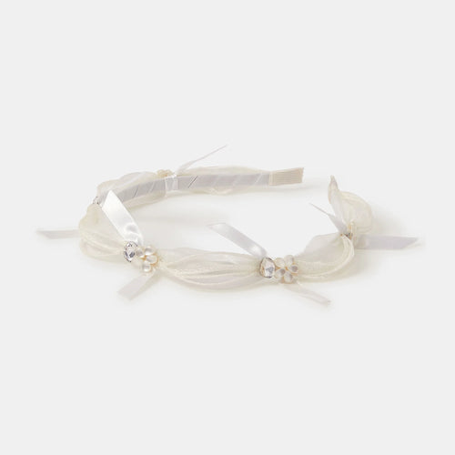 Girls Embellished Ribbon Headband