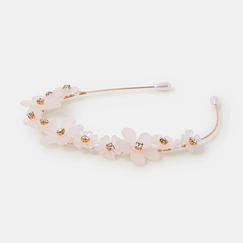 Girls Gemstone Flower Headband