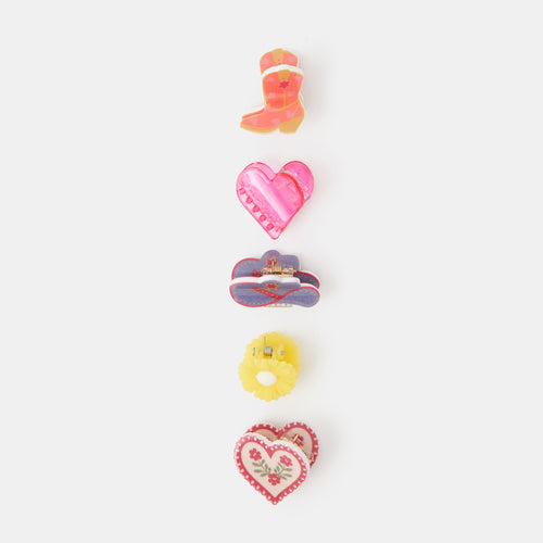 5-Pack Girls Prairie Claw Clips