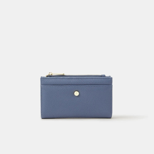 Blue Slimline Zip Purse