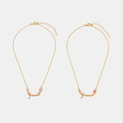 Girls Friendship Necklaces Set of 2