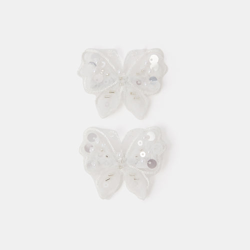Girls Beaded Butterfly Clips