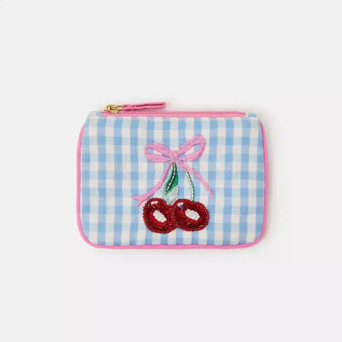 Girls Cherry Gingham Purse