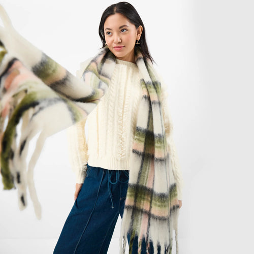 Check Super Soft Blanket Scarf