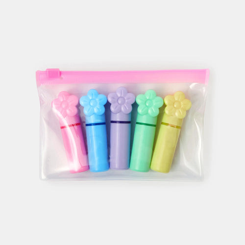 Girls Mini Flower Highlighters Pack of 5