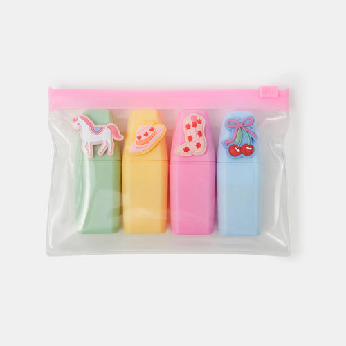 Girls Cowboy Highlighters Pack of 4