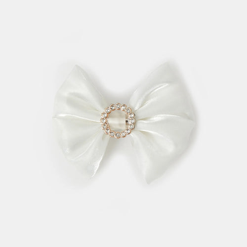 Girls Bling Satin Bow Hair Clip