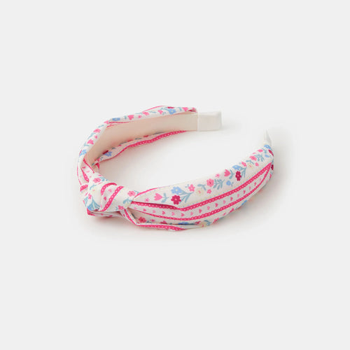 Girls Floral Print Knot Headband