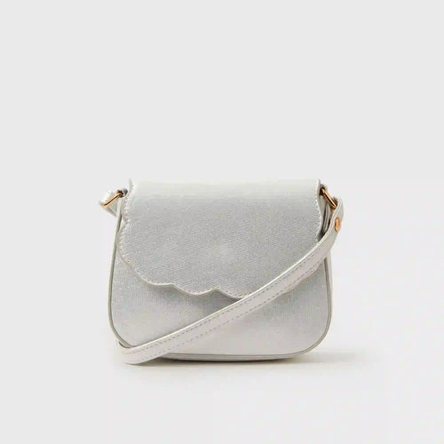 Girls Metallic Scallop Bag