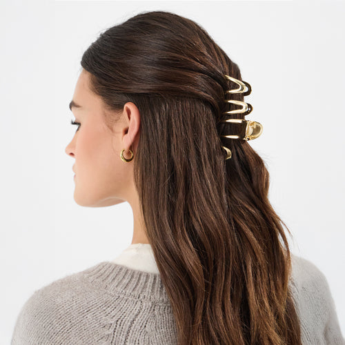Metal Wiggle Hair Claw Clips