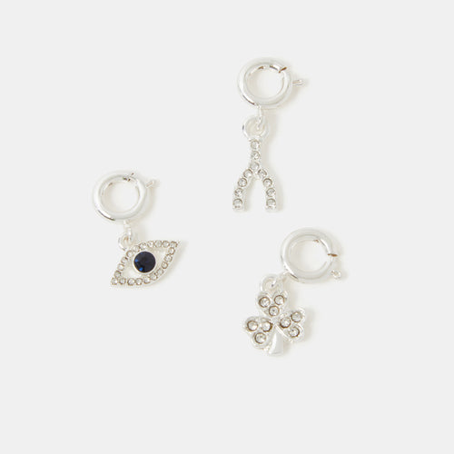 3-Pack Diamanté Lucky Jewellery Charms