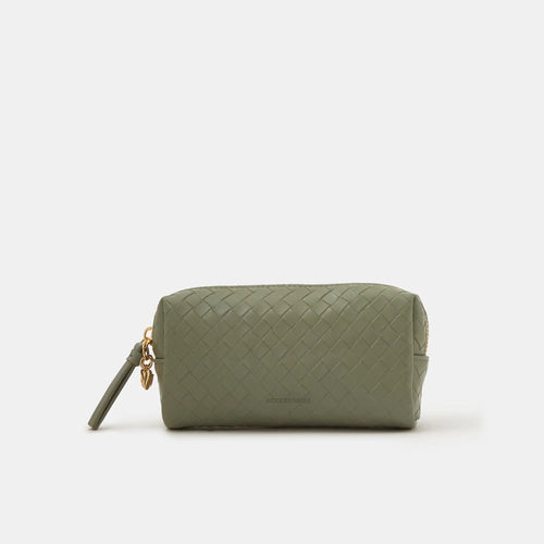 Green Woven Charm Pouch
