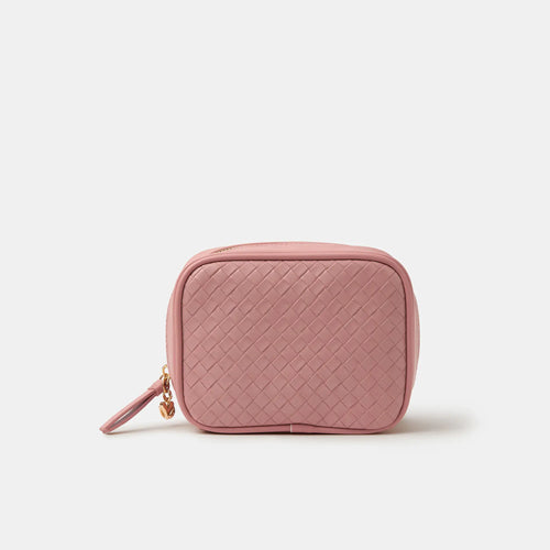 Pink Quilted Make Up Bag