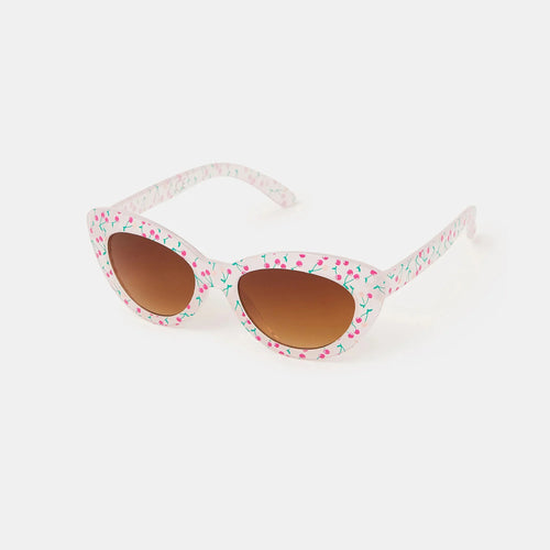 Girls Cherry Print Cat Eye Sunglasses
