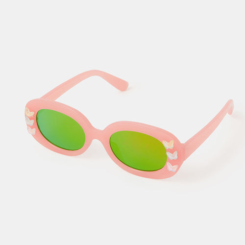 Girls Butterfly Oval Sunglasses