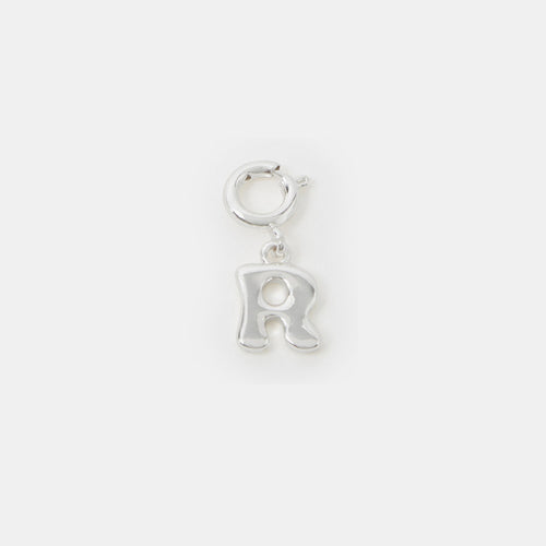 Bubble (R) Initial Jewellery Charm Silver