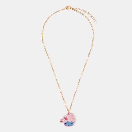 Girls Cupcake Locket Necklace